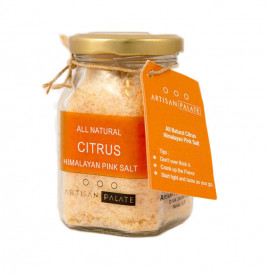 Artisan Palate All Natural Citrus Himalayan Pink Salt  Glass Jar  150 grams
